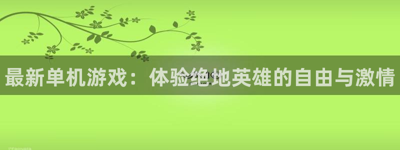 鼎点娱乐平台注册：最新单机游戏：体验绝地英雄的自由与激情
